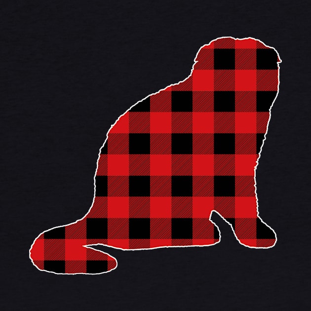 Scottish Fold Cat Lover Buffalo Plaid Pattern by BlueTodyArt